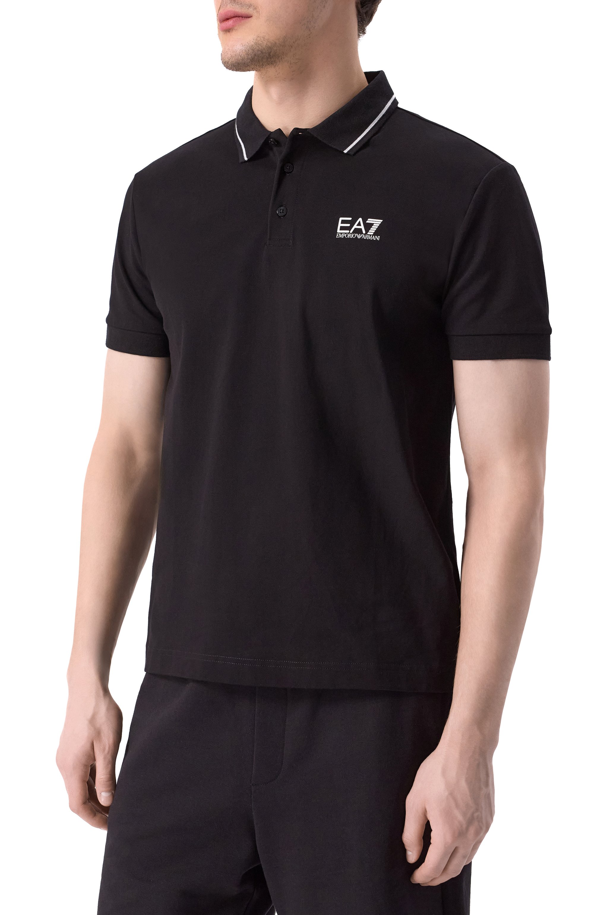 Хлопковое поло EA7, арт. 8NPF16/PJVUZ, фото 3