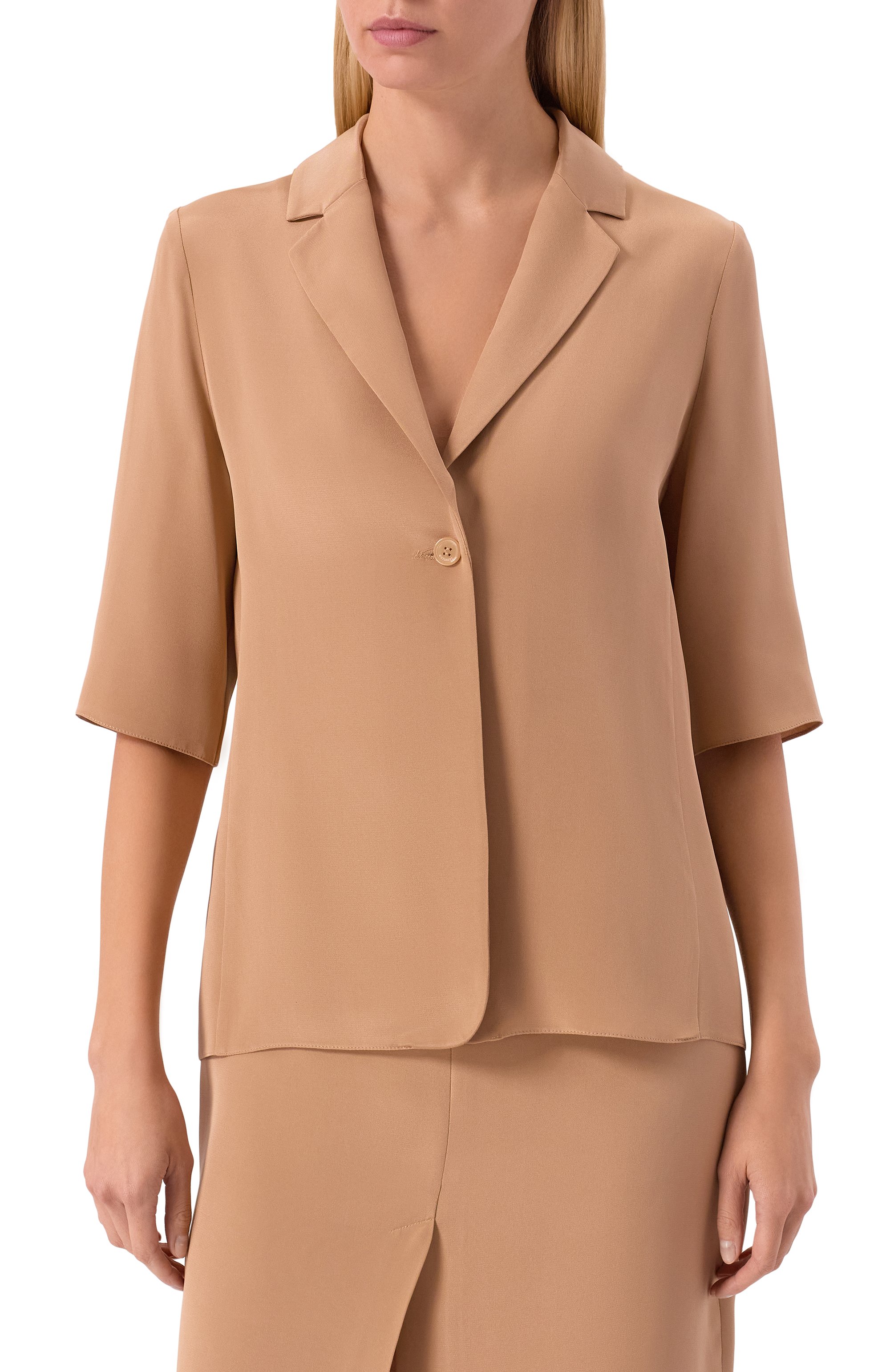 Шелковая блузка 12 STOREEZ, арт. 132603, фото 3