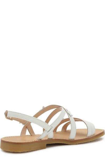 Кожаные сандалии на ремешке IL GUFO белого цвета по цене 19950 руб., арт. G740/VITELL0 NAPPAC0/35-42, фото 3 Кожаные сандалии на ремешке IL GUFO, арт. G740/VITELL0 NAPPAC0/35-42, фото 3