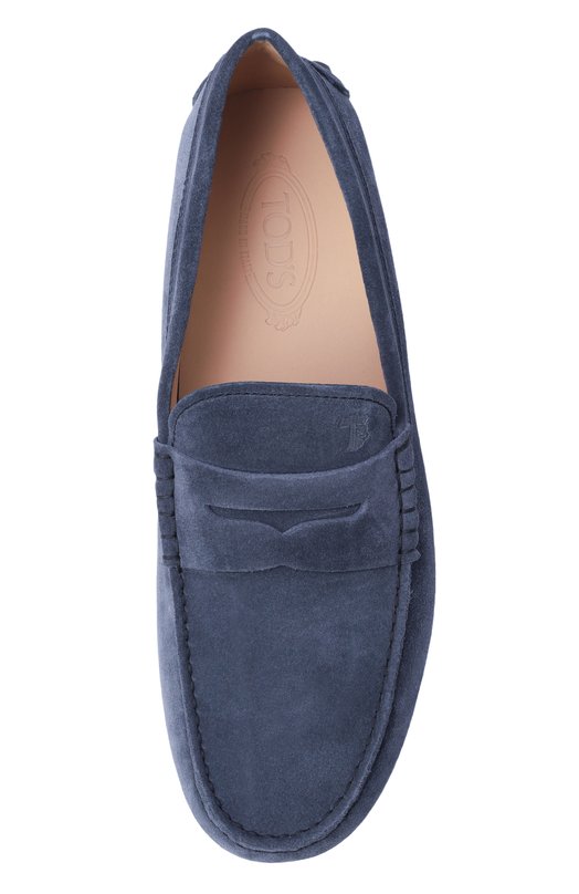 Замшевые мокасины Gommino Bubble Tod’s XXM52K00640RE0 Синий  XXM52K00640RE0 Фото 6
