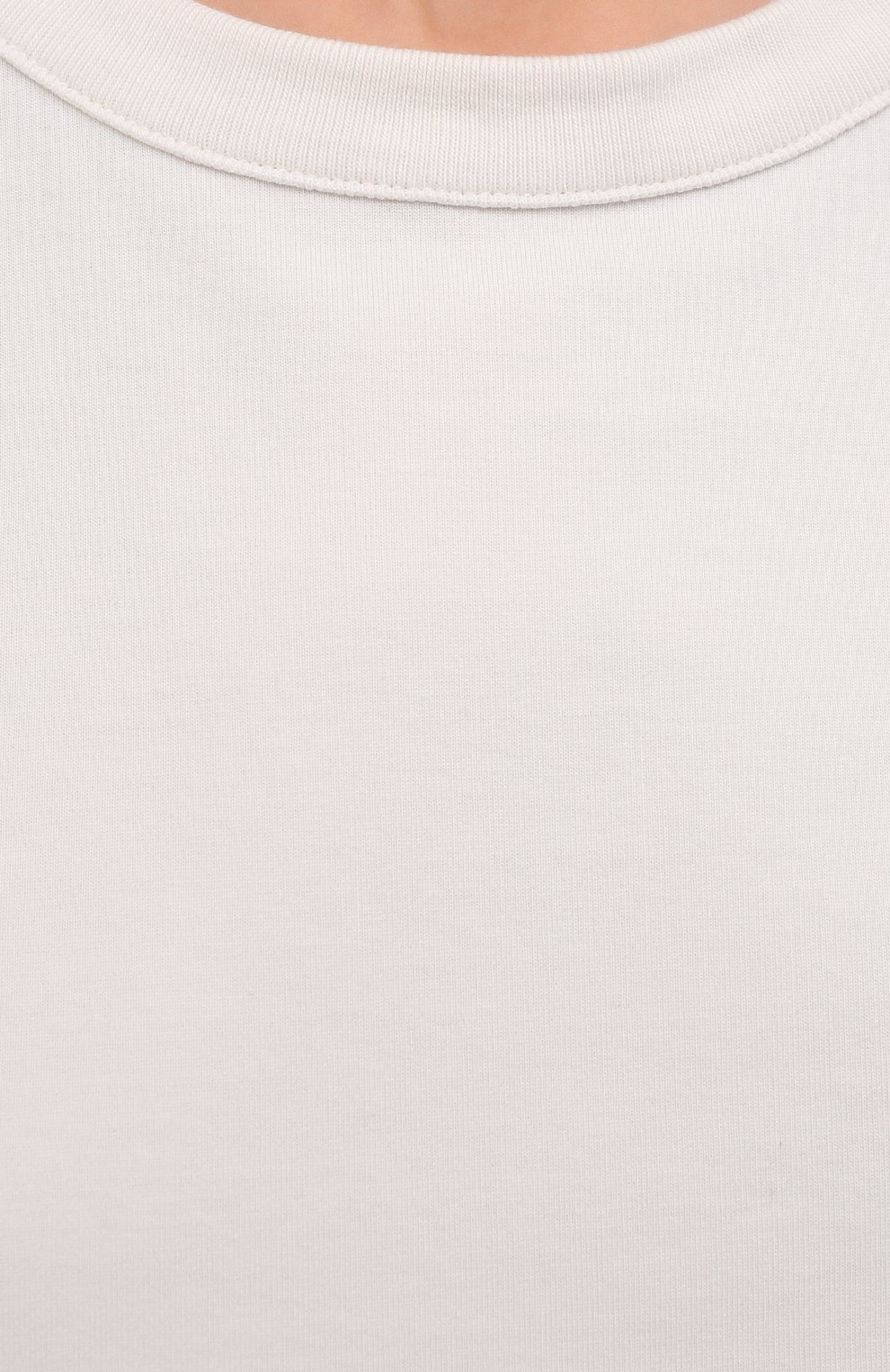 Хлопковая футболка CALVIN KLEIN JEANS кремового цвета по цене 12550 руб., арт. K20K203539, фото 5 Хлопковая футболка CALVIN KLEIN JEANS, арт. K20K203539, фото 5