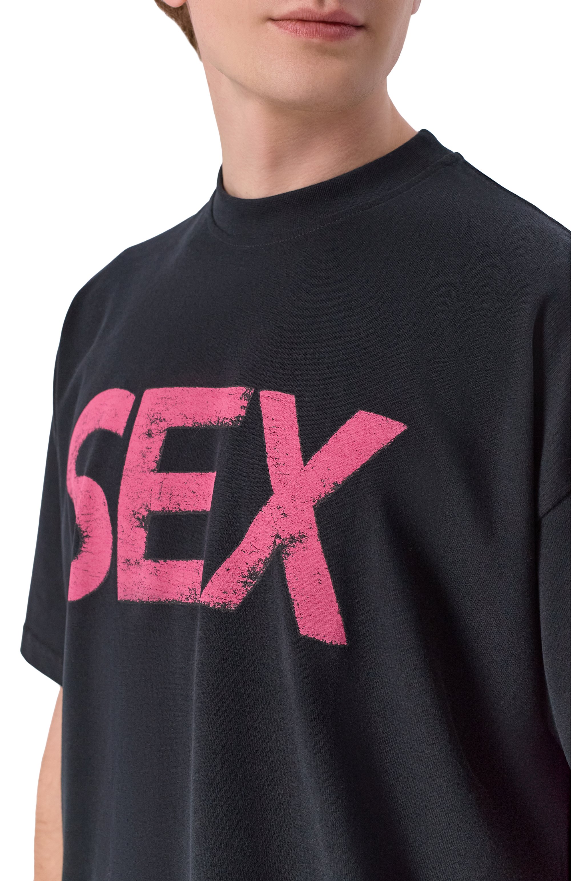 Хлопковая футболка PLANTA ROSA черного цвета по цене 13500 руб., арт. PR/T02/INTIMACY/220VEVLET, фото 6 Хлопковая футболка PLANTA ROSA, арт. PR/T02/INTIMACY/220VEVLET, фото 6