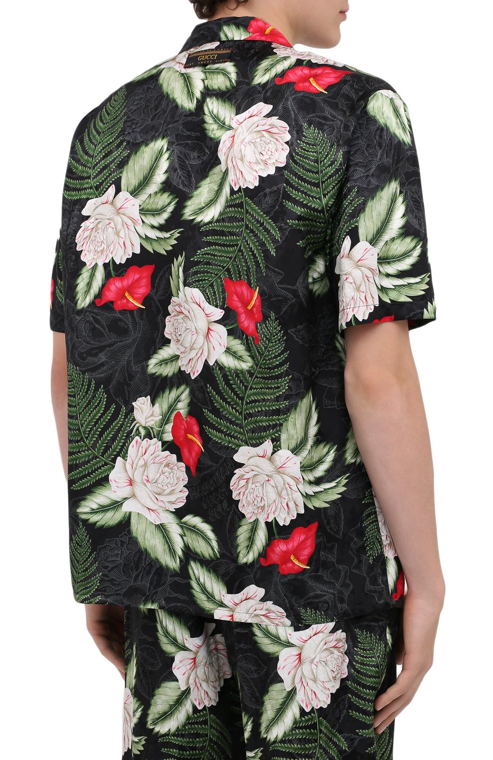 Рубашка из вискозы и шелка GUCCI, арт. 624524/ZAEMQ, фото 4