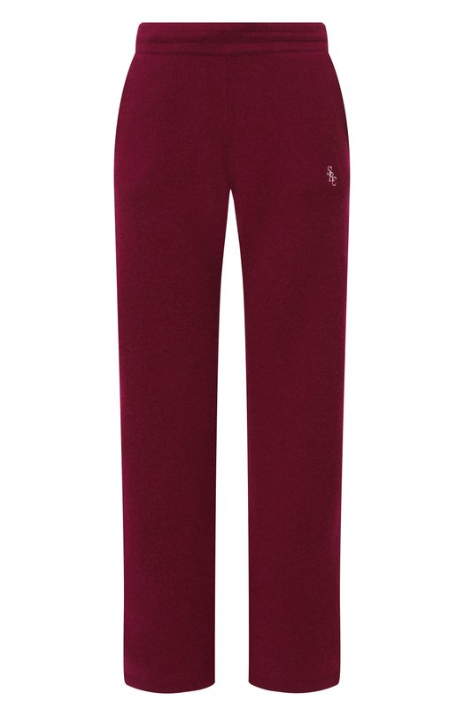 Брюки из кашемира и шерсти Sporty and Rich PA02762302RE10 Бордовый PA02762302RE10