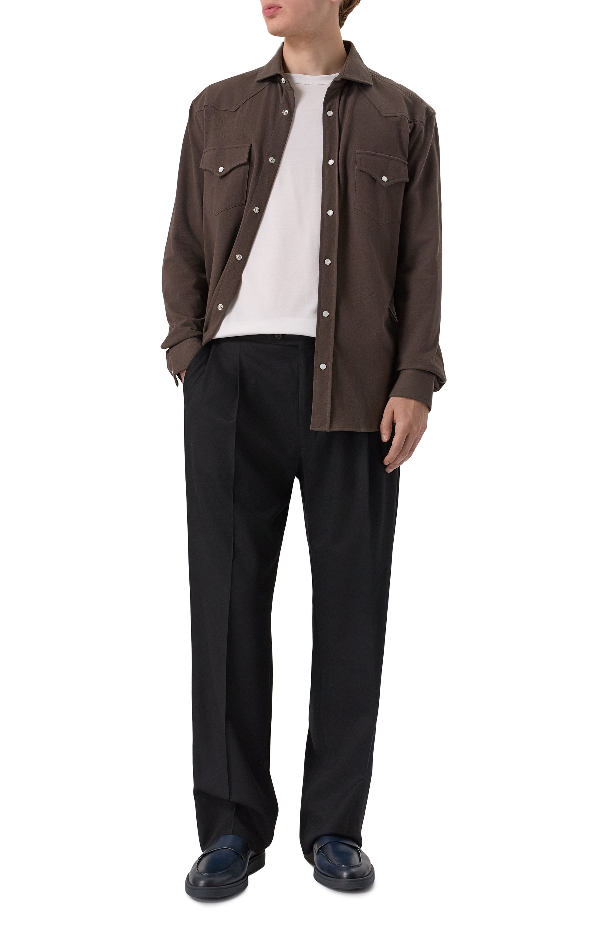 Кожаные лоферы detroit SANTONI, арт. MGDG1905100TGBYP, фото 2