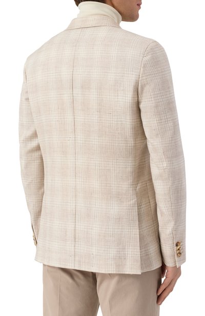 Пиджак изо льна и хлопка ZEGNA, арт. 1D7SG0/976704A9, фото 5