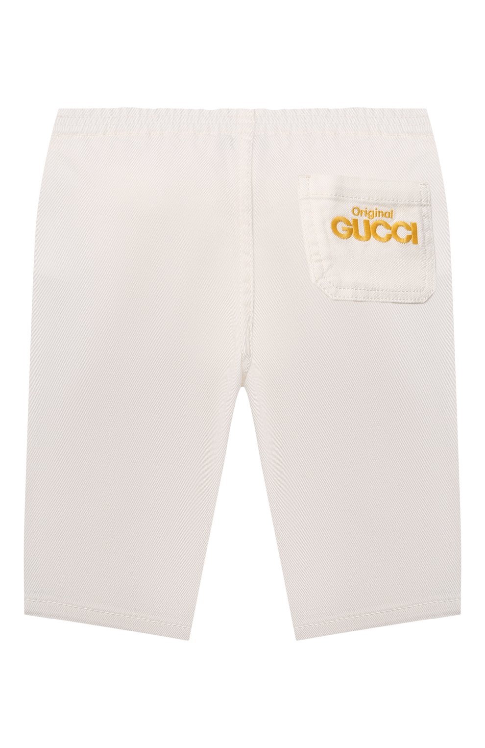 Хлопковые брюки GUCCI белого цвета по цене 36900 руб., арт. 679200/XDBUK/9-12M, фото 2 Хлопковые брюки GUCCI, арт. 679200/XDBUK/9-12M, фото 2