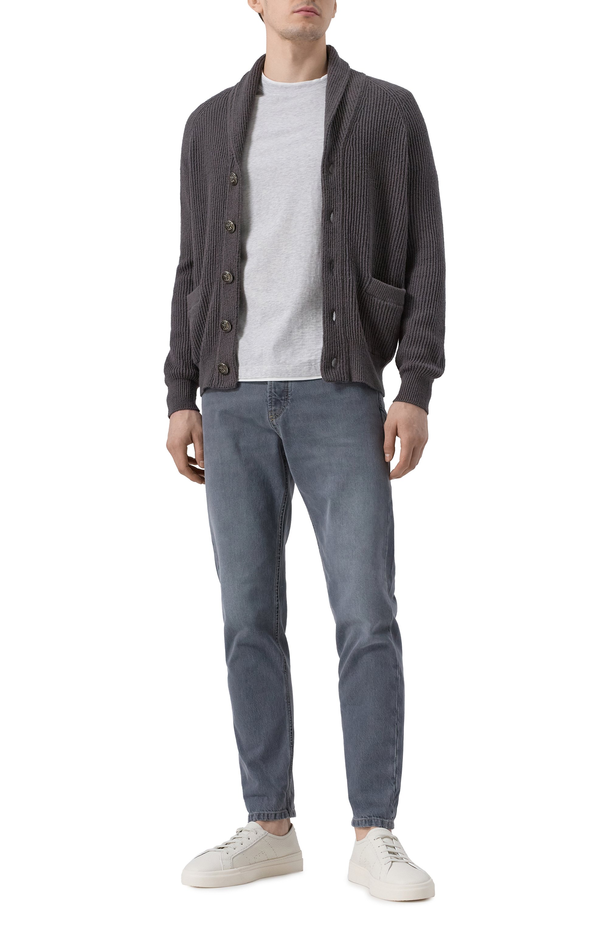 Хлопковая футболка BRUNELLO CUCINELLI, арт. M0B137427, фото 2