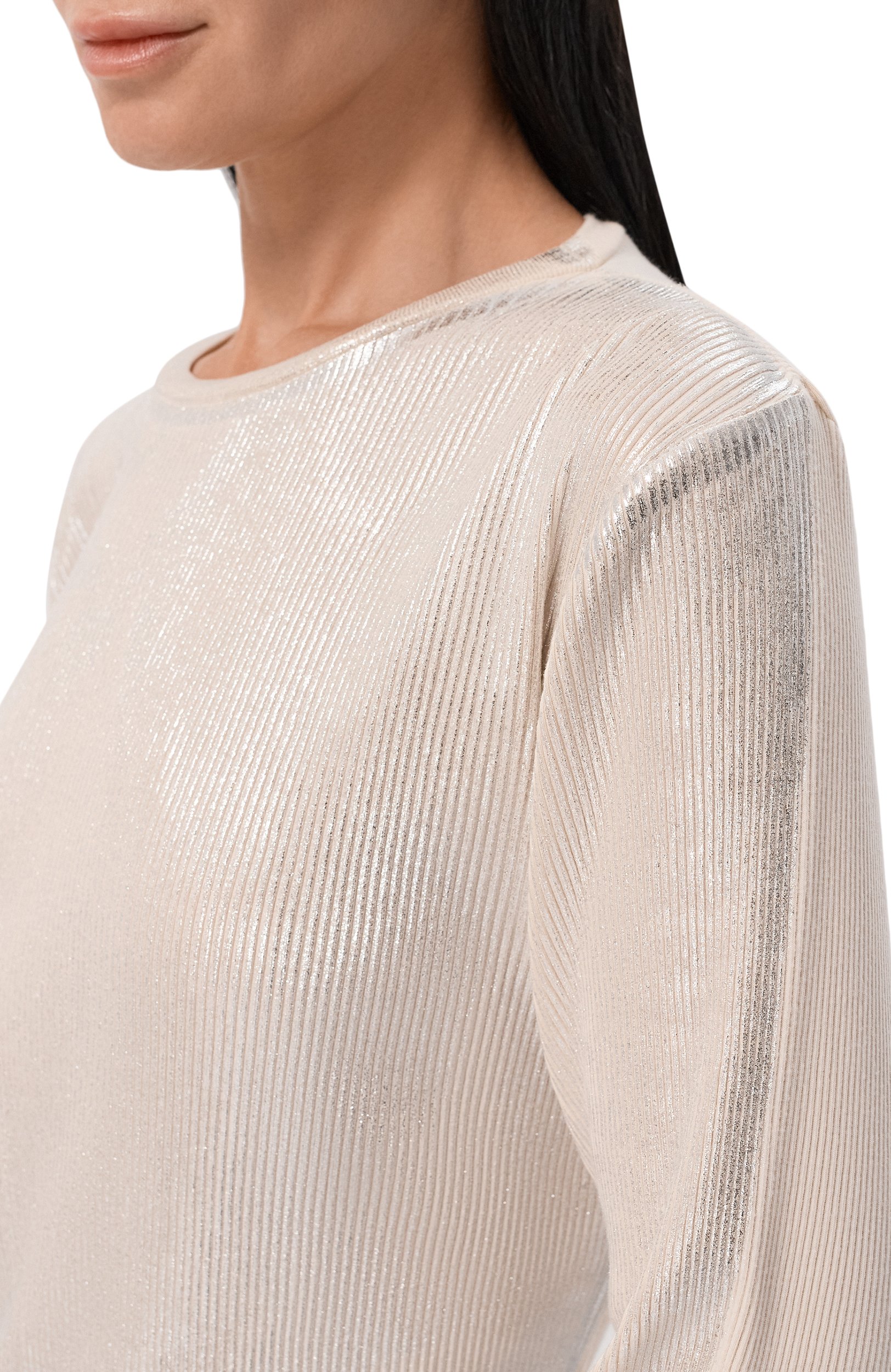 Хлопковый лонгслив MAISON MARGIELA серебряного цвета по цене 93050 руб., арт. S51NH0009/M20237, фото 5 Хлопковый лонгслив MAISON MARGIELA, арт. S51NH0009/M20237, фото 5
