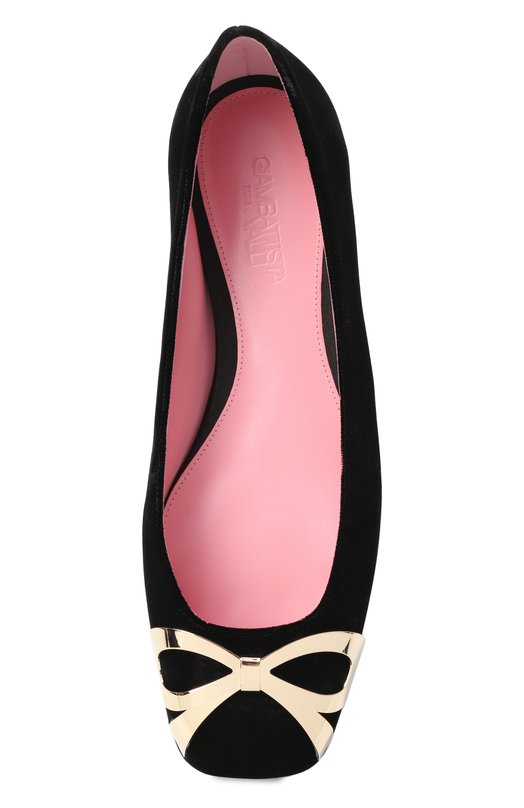 Бархатные балетки Giambattista Valli 25FWKVLIS249/49VEL Чёрный  25FWKVLIS249/49VEL Фото 6
