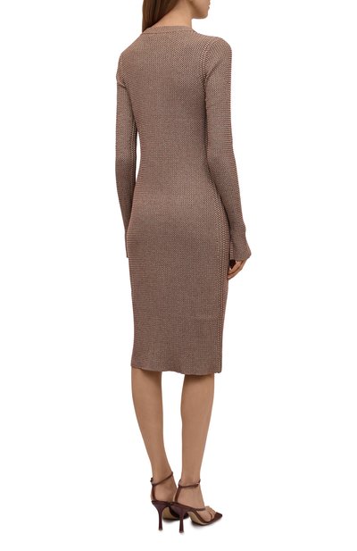 Платье из шелка и хлопка PROENZA SCHOULER WHITE LABEL, арт. WL2147689-KS058, фото 4