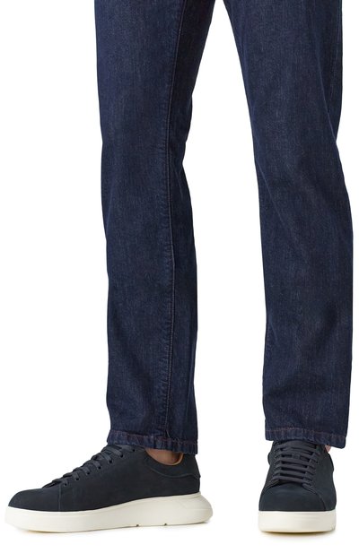 Кеды из нубука EMPORIO ARMANI, арт. X4X264/XF570, фото 3