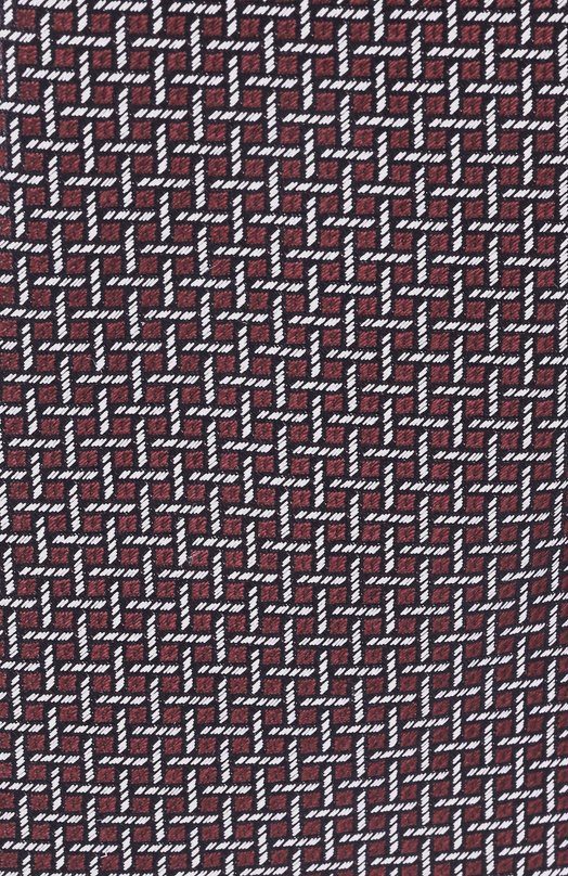 Шелковый галстук Canali 18/HJ04561 Бордовый  18/HJ04561 Фото 4