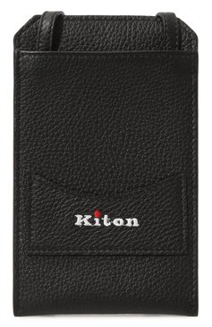 Кожаный чехол для iphone KITON черного цвета, арт. DKAPN00739 | Фото 6 (Женское Кросс-КТ: Кожа iPhone; Региональные ограничения белый список (Axapta Mercury): Не проставлено; Материал: Натурал�ьная кожа; Нос: Не проставлено)