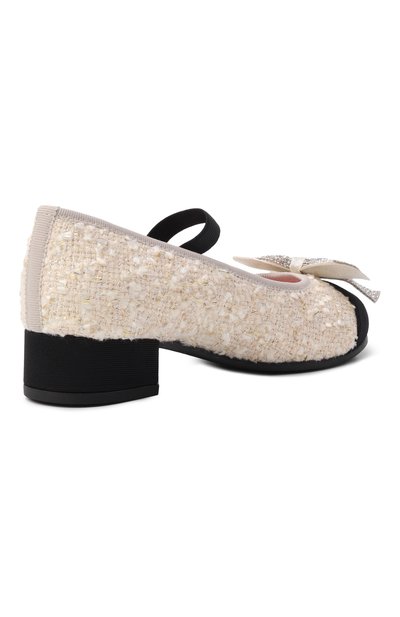 Туфли PRETTY BALLERINAS кремового цвета по цене 23450 руб., арт. 53101_001, фото 3 Туфли PRETTY BALLERINAS, арт. 53101_001, фото 3