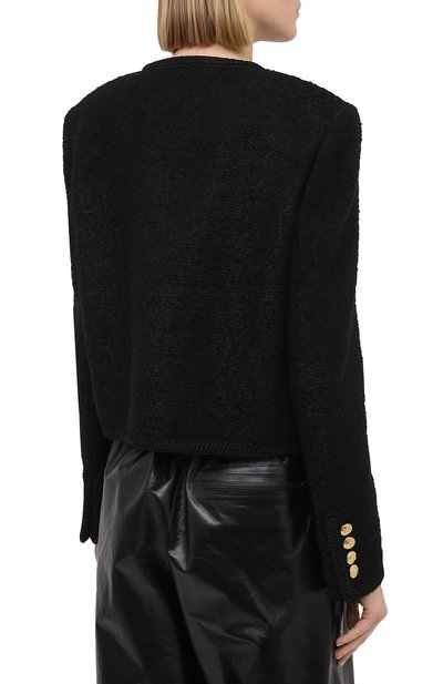 Жакет CELINE черного цвета по цене 299500 руб., арт. 2V00C333J, фото 4 Жакет CELINE, арт. 2V00C333J, фото 4