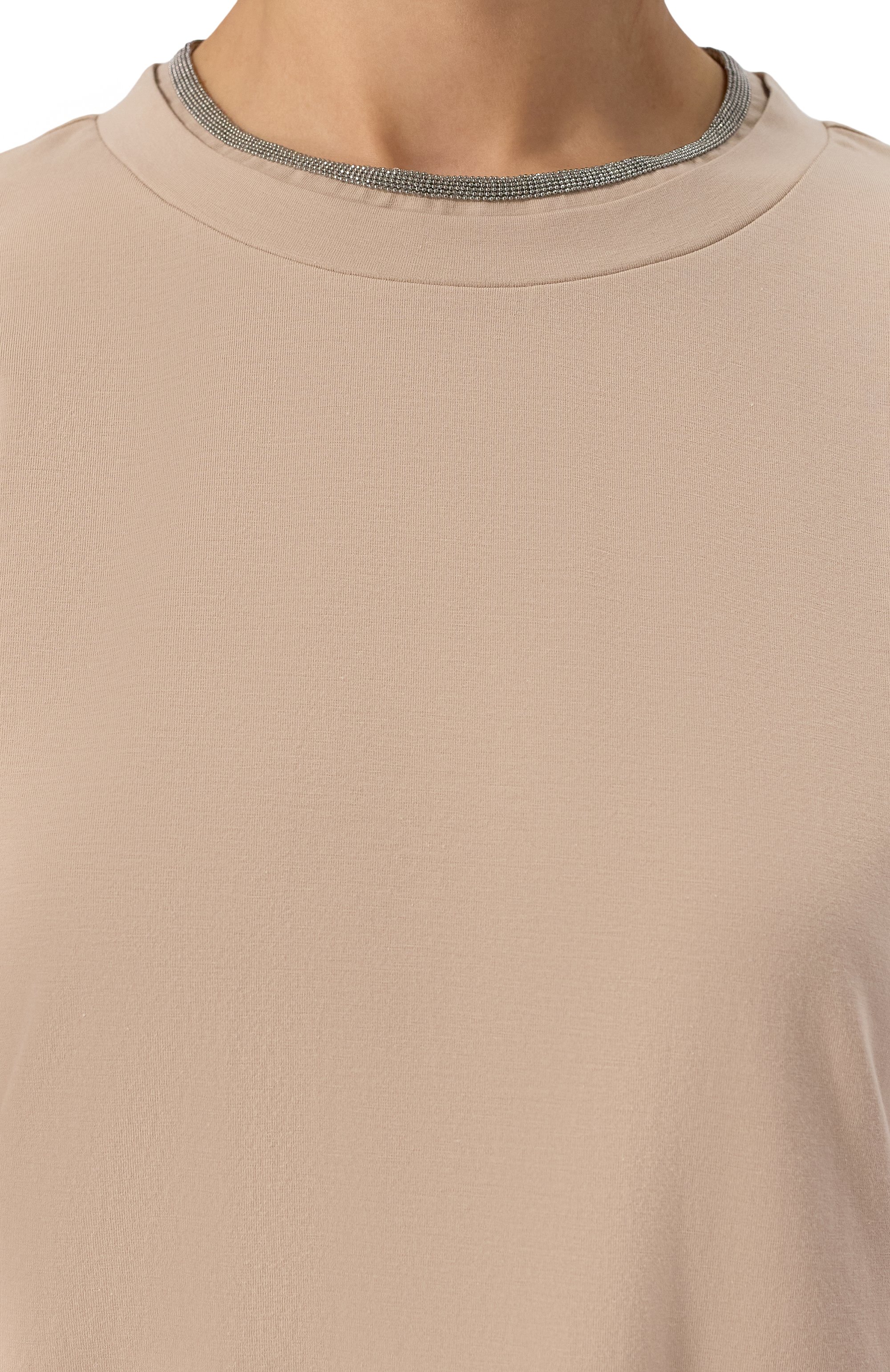 Хлопковый топ BRUNELLO CUCINELLI, арт. MPT18BD200, фото 5