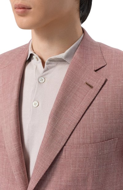 Пиджак из шерсти и шелка BRIONI красного цвета по цене 667000 руб., арт. RG0D0X/PDA13, фото 5 Пиджак из шерсти и шелка BRIONI, арт. RG0D0X/PDA13, фото 5