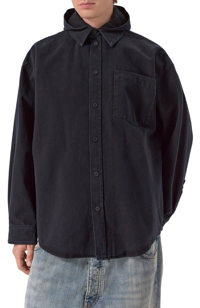 Джинсовая куртка-руба�шка BALENCIAGA, арт. 814227/TNW11, фото 3