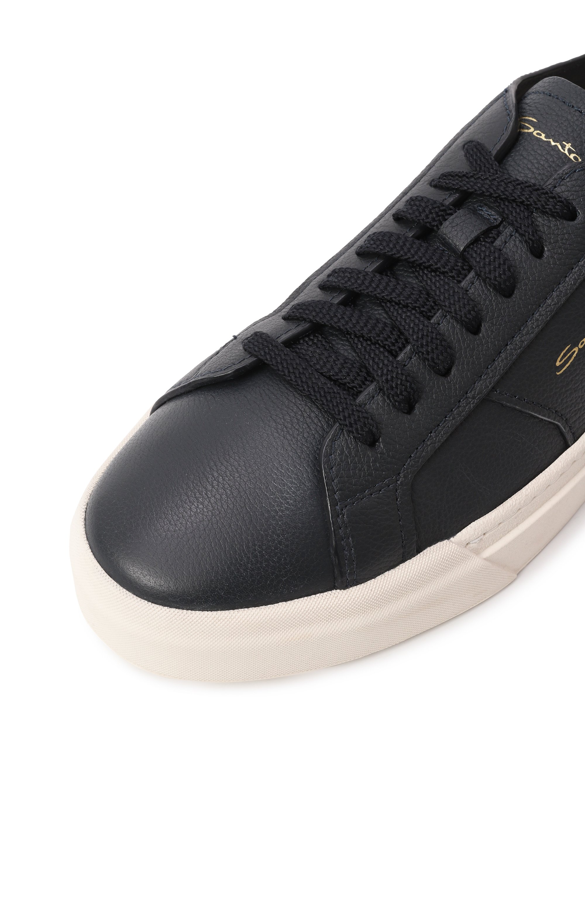 Кожаные кеды double buckle SANTONI, арт. MBGG21967PNNTSIW, фото 7