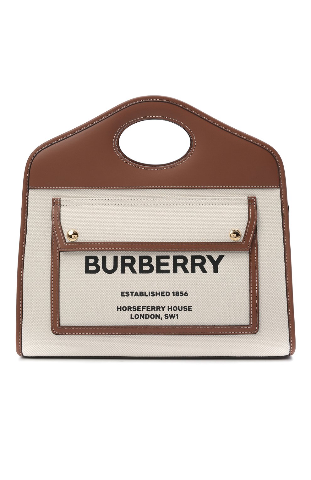 Сумка-тоут BURBERRY коричневого цвета по цене 187500 руб., арт. 8036784, фото 1 Сумка-тоут BURBERRY, арт. 8036784, фото 1