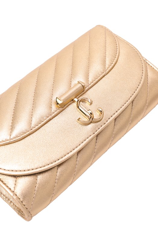 Клатч Avenue Jimmy Choo AVNCURVEWALLETCHNRBA Золотой  AVNCURVEWALLETCHNRBA Фото 6
