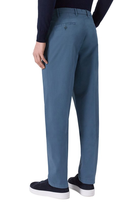 Хлопковые брюки Fedeli TUL00405/C0T0NE FLEX Синий  TUL00405/C0T0NE FLEX Фото 4