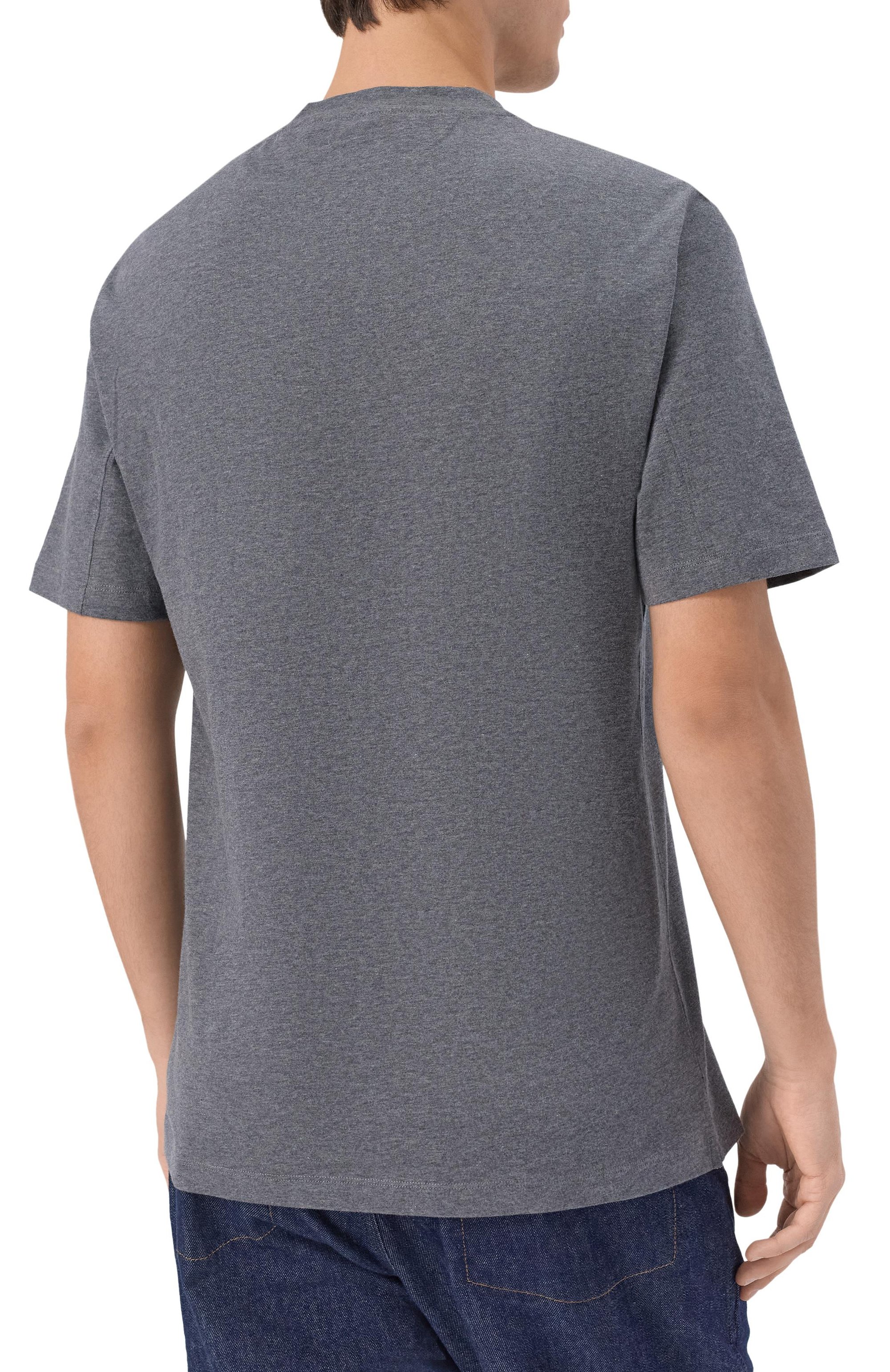 Хлопковая футболка BRUNELLO CUCINELLI, арт. M0B131308W, фото 4