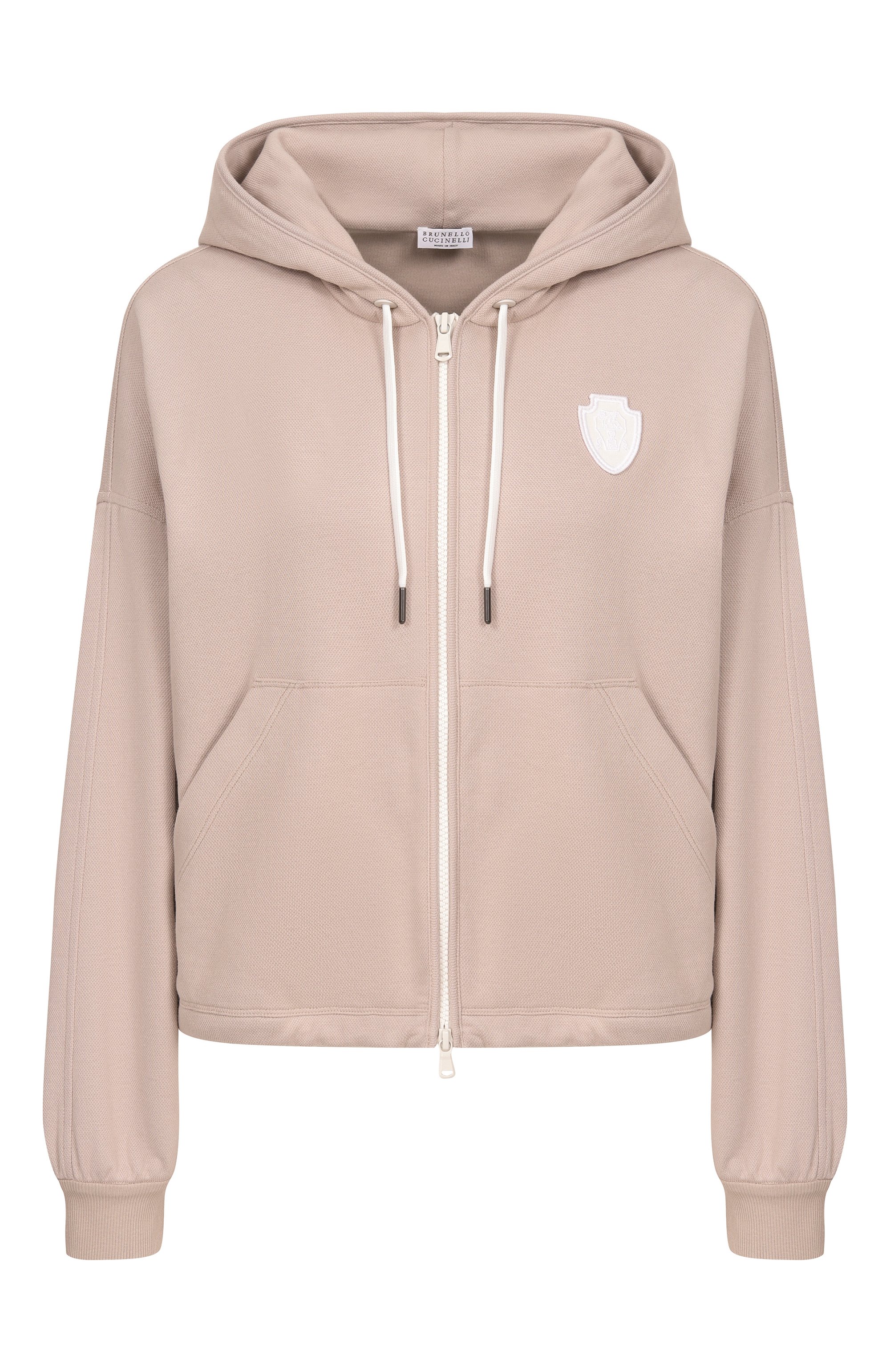 Хлопковая толстовка BRUNELLO CUCINELLI бежевого цвета по цене 161000 руб., арт. MG927VT406, фото 1 Хлопковая толстовка BRUNELLO CUCINELLI, арт. MG927VT406, фото 1