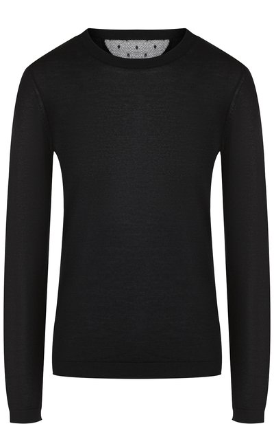 Женский однотонный пуловер из смеси кашемира и шелка REDVALENTINO, арт. QR3KC04L/1W7