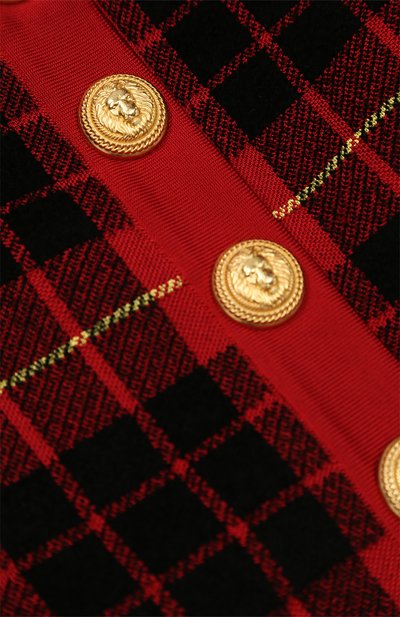 Трикотажный кардиган на пуговицах с принтом BALMAIN, арт. W7E/2024/M033, фото 3