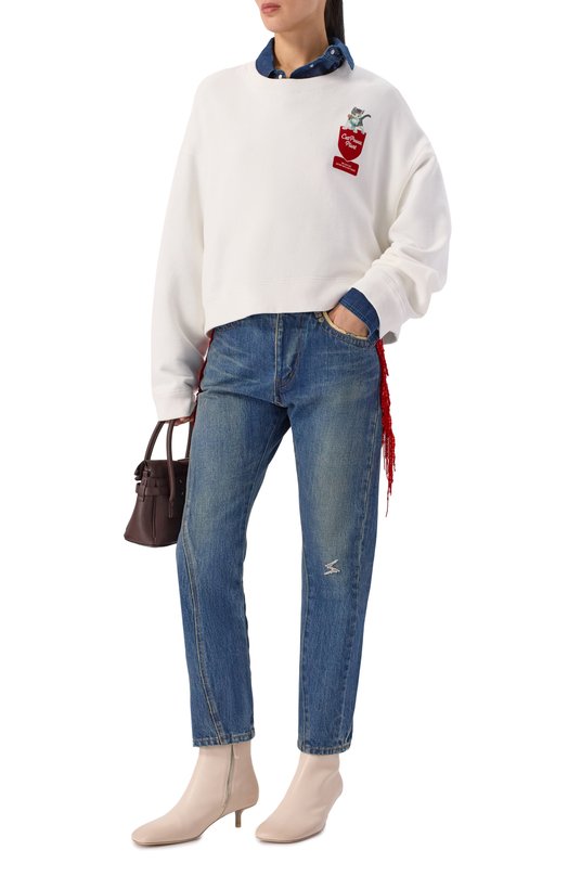 Хлопковый свитшот Undercover UC2E8802-3 Белый  UC2E8802-3 Фото 2