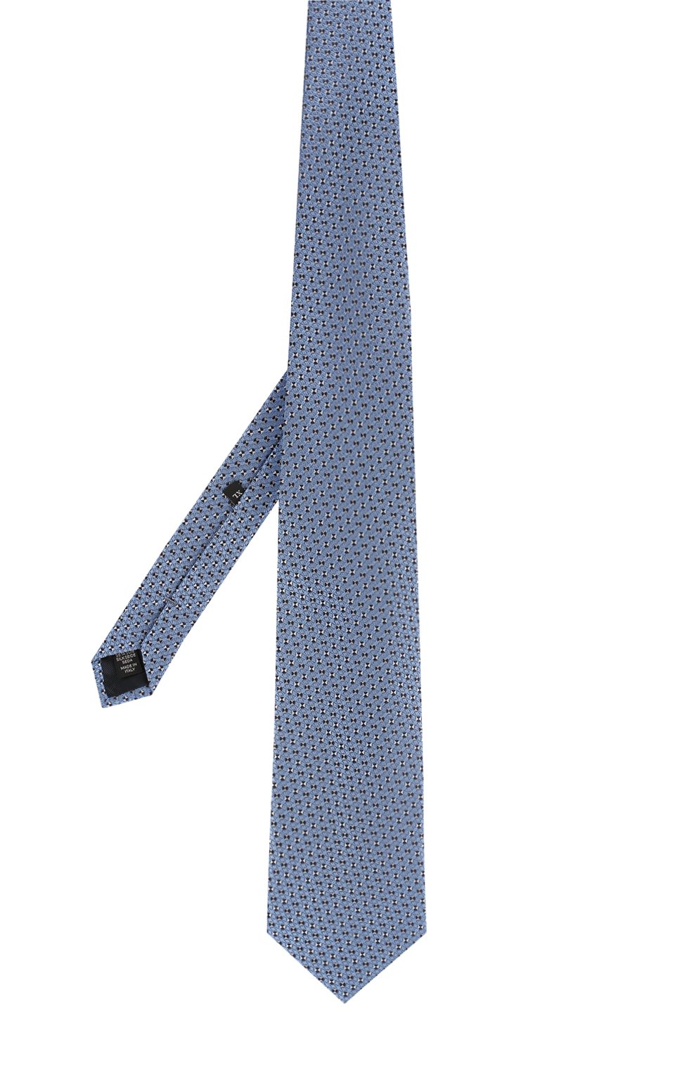 Шелковый галстук с узором ZEGNA голубого цвета по цене 22850 руб., арт. Z3E20/1XW, фото 2 Шелковый галстук с узором ZEGNA, арт. Z3E20/1XW, фото 2