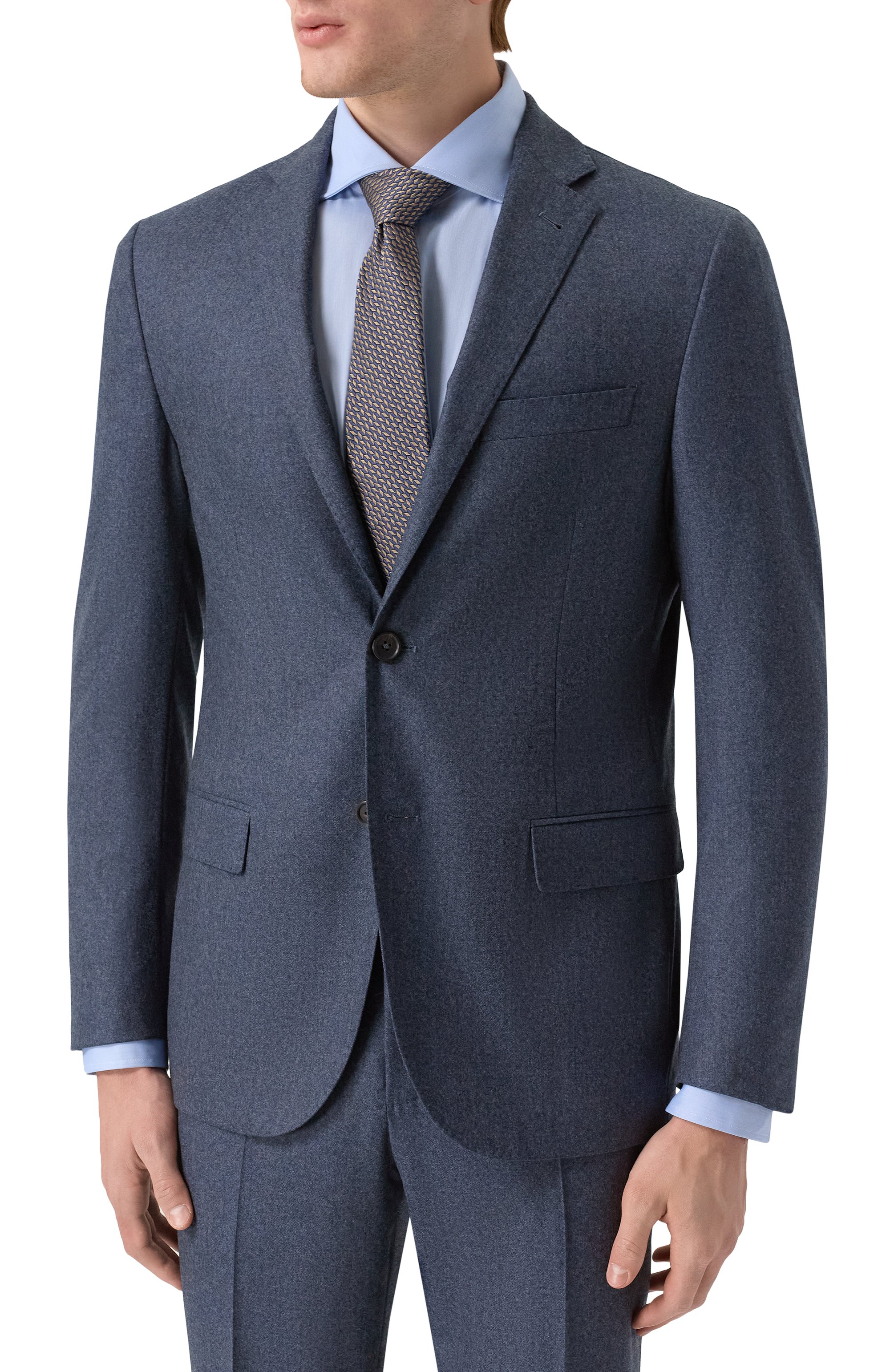 Шерстяной костюм CORNELIANI темно-синего цвета по цене 168500 руб., арт. 266005-2618111_SET, фото 2 Шерстяной костюм CORNELIANI, арт. 266005-2618111_SET, фото 2