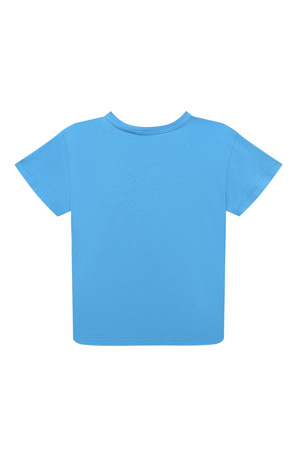 Хлопковая футболка DOLCE & GABBANA голубого цвета по цене 16750 руб., арт. L1JTEY/G7L9W, фото 2 Хлопковая футболка DOLCE & GABBANA, арт. L1JTEY/G7L9W, фото 2