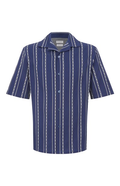 Мужская хлопковая рубашка BRUNELLO CUCINELLI, арт. MA6870615