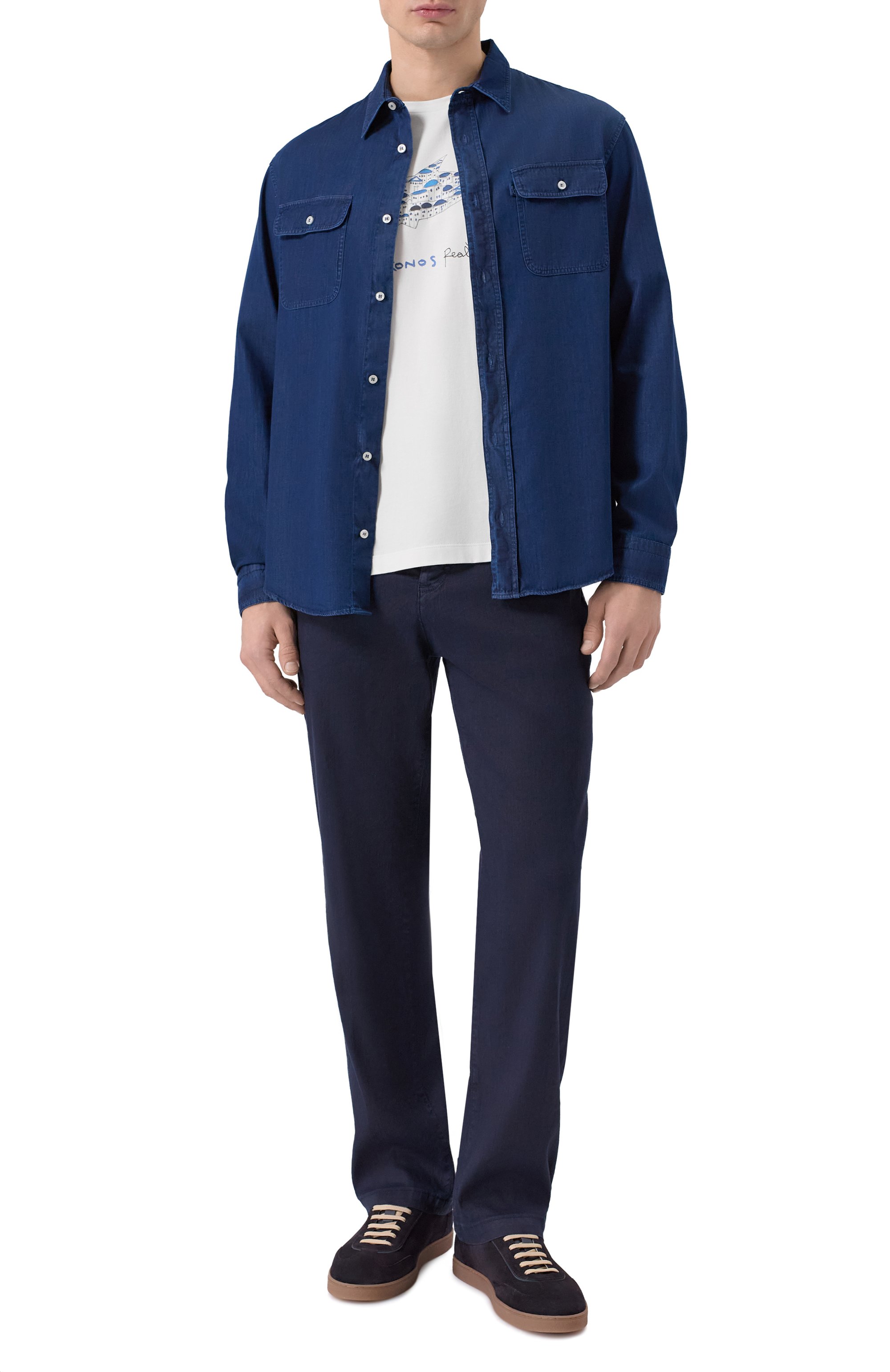 Хлопковая футболка PAUL&SHARK, арт. 26411039_001, фото 2