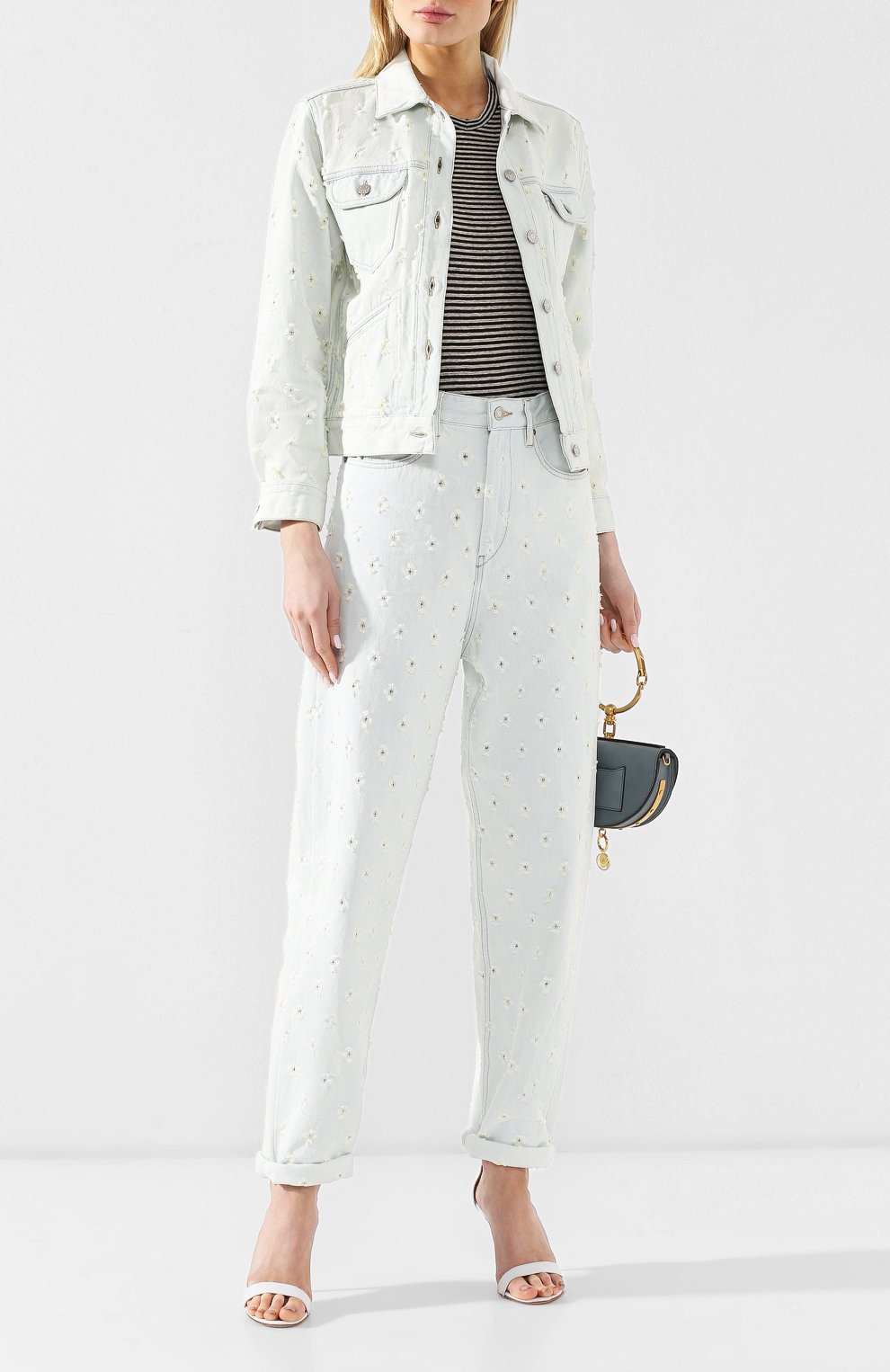 Джинсовая куртка ISABEL MARANT ETOILE голубого цвета по цене 34100 руб., арт. VE0908-19P012E/L0FTY, фото 2 Джинсовая куртка ISABEL MARANT ETOILE, арт. VE0908-19P012E/L0FTY, фото 2