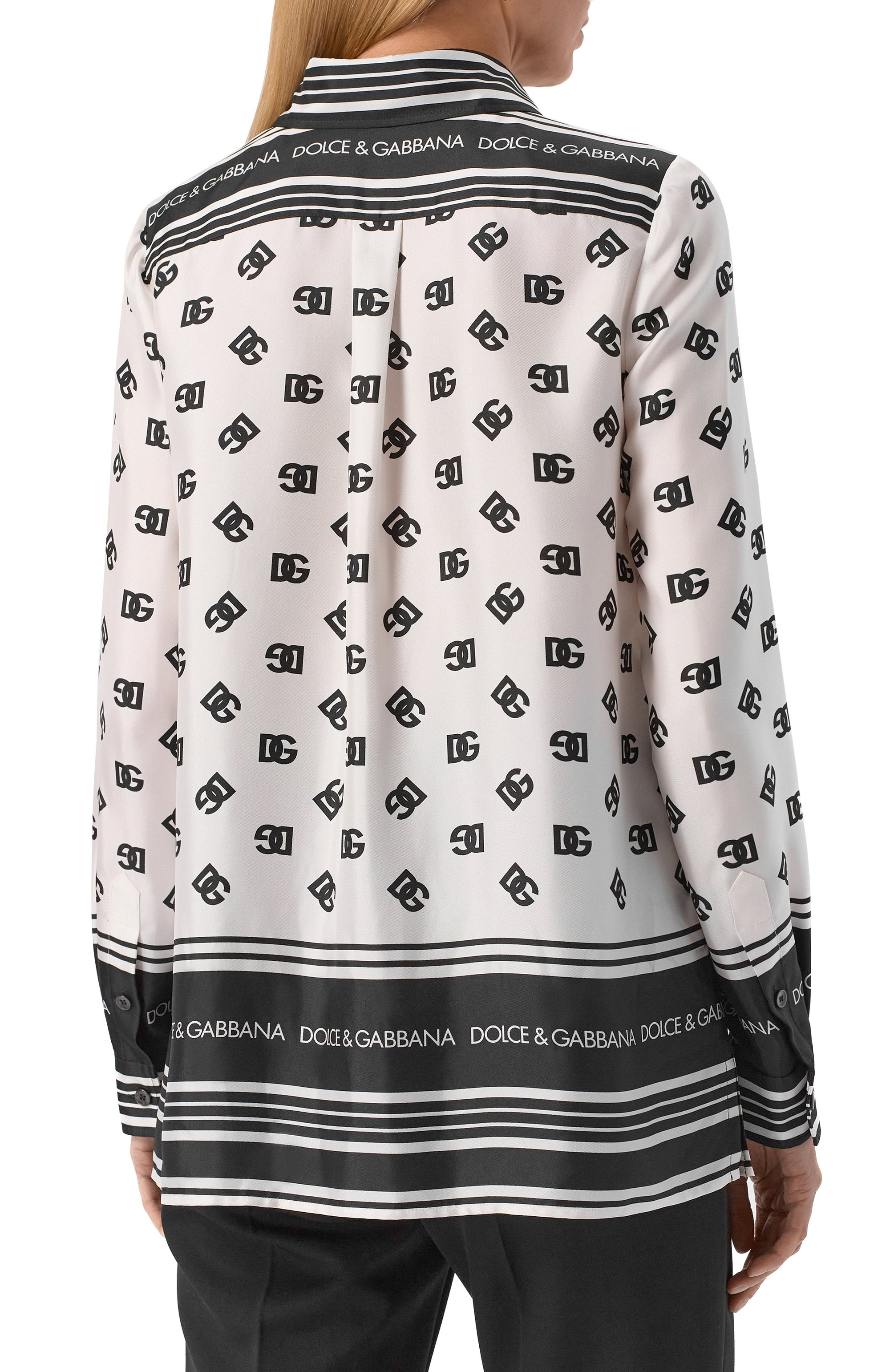 Шелковая блузка DOLCE & GABBANA, арт. F5S48T/HI1Z6, фото 4