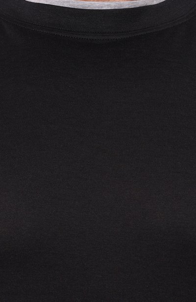 Футболка из шелка и хлопка BRUNELLO CUCINELLI, арт. MH8367427W, фото 5