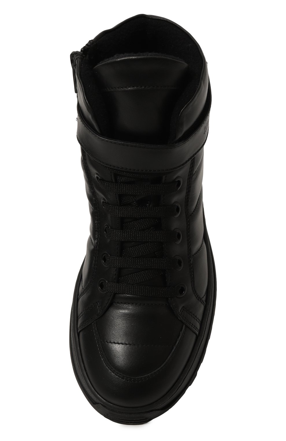 Кожаные кеды MISSOURI черного цвета по цене 29950 руб., арт. 41306 B/35-40, фото 4 Кожаные кеды MISSOURI, арт. 41306 B/35-40, фото 4