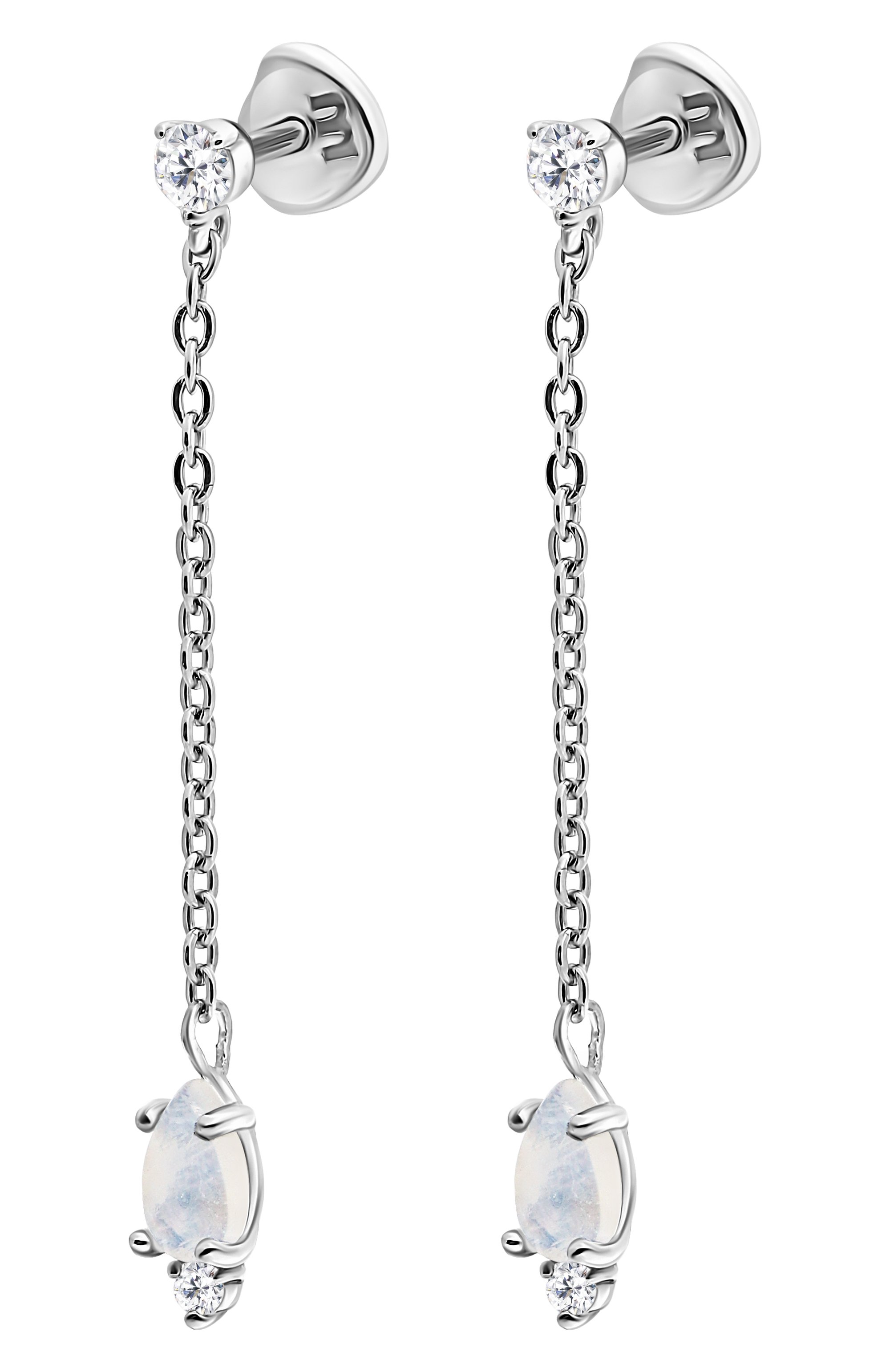 Серьги water с лунными камнями MOONKA, арт. wt-er-mns, фото 3