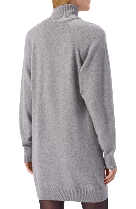 Платье из кашемира и шерсти Balmain FF0R9382/KI87 Серый  FF0R9382/KI87 Фото 4