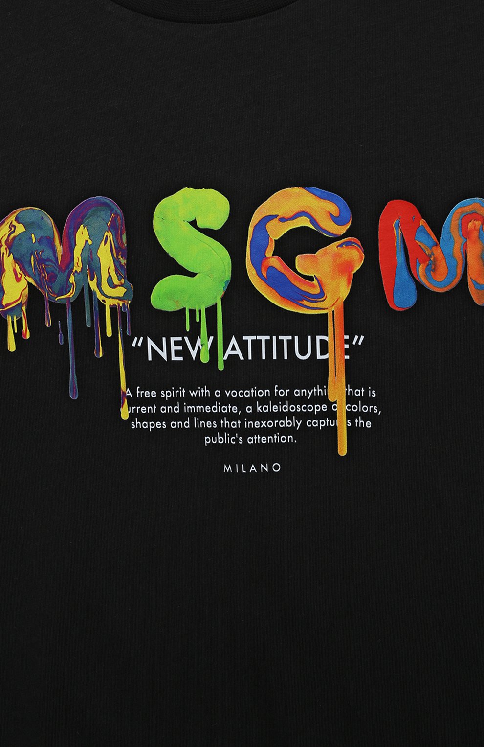 Хлопковая футболка MSGM KIDS, арт. F3MSJBTH168, фото 3