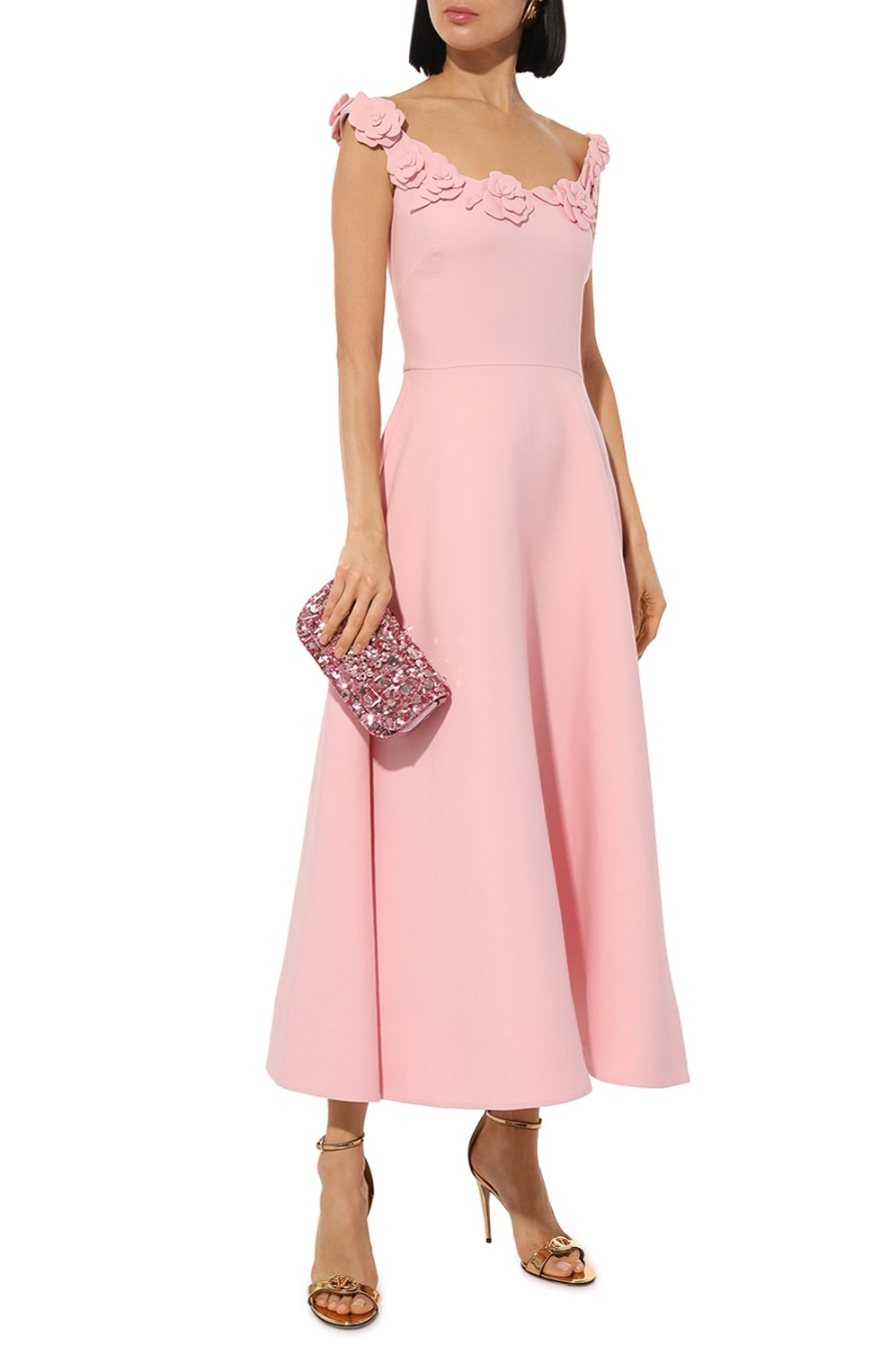 Платье из шерсти и шелка VALENTINO, арт. 5B3VA9G51CF, фото 2