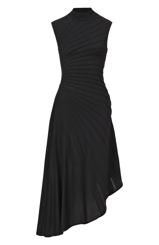 Шерстяное платье Alaia AA9R2569K162C Чёрный AA9R2569K162C