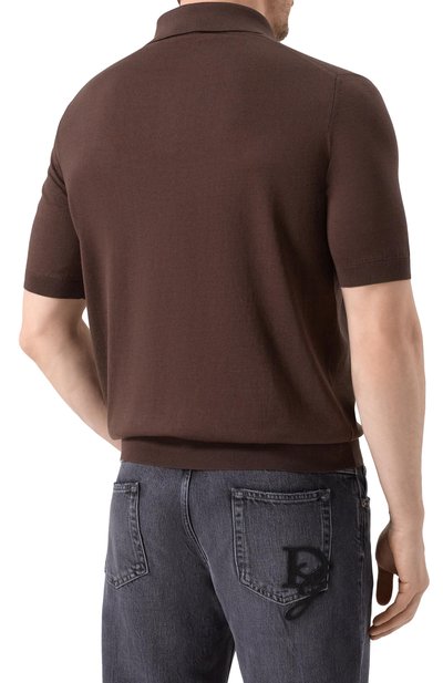 Поло из шелка и хлопка MVST, арт. M26.CSM.K424/50% C0TT0N 50% SILK, фото 4