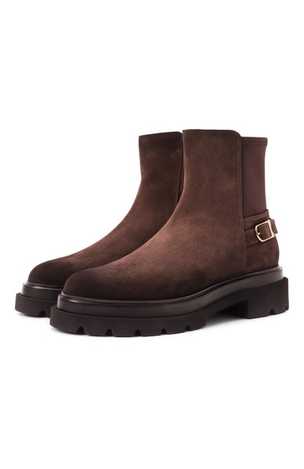 Женские замшевые ботинки SANTONI, арт. WTEG71104G0MTHI0