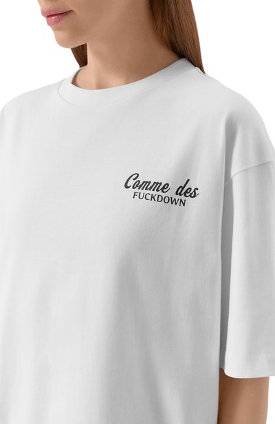Хлопковая футболка COMME DES FUCKDOWN, арт. CFABW01668, фото 5