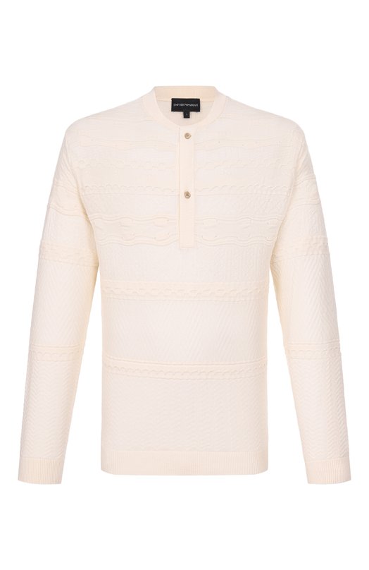 Джемпер из лиоцелла и хлопка Emporio Armani EM004442/AF25739 Бежевый EM004442/AF25739